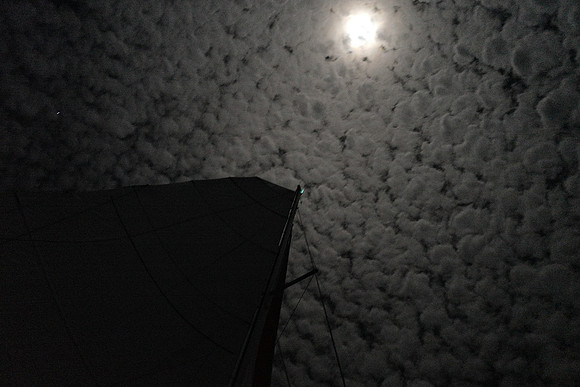 At night, middle of Atlantic