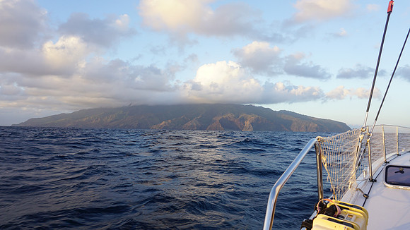 Approaching Fatu Hiva