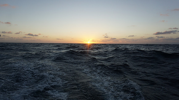 Last night on the Pacific